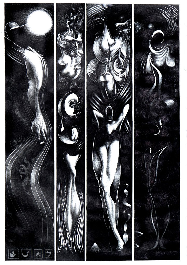 Take Your Pick (2015) 41.5x65 cm ink on paper